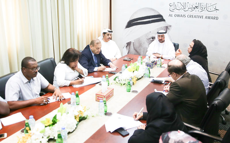 خلال المؤتمر الصحافي الذي كُشف فيه عن الفائزين بجوائز هذه الدورة من «العويس للإبداع».

تصوير: عبدالله حسن