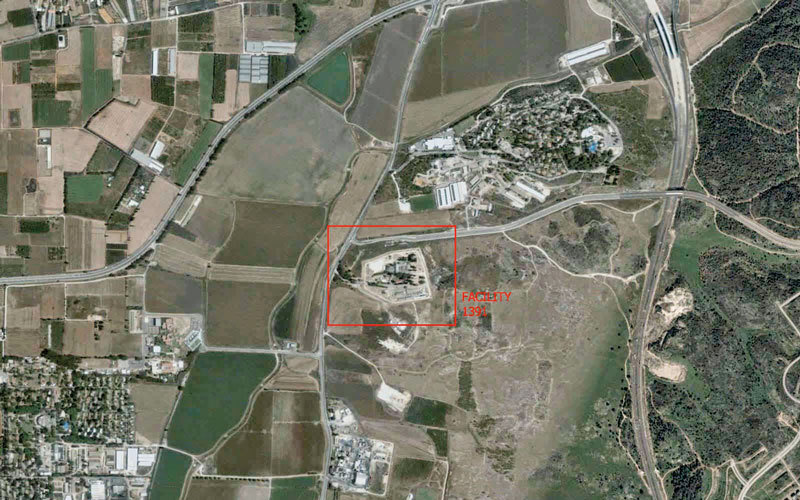 المعتقل 1391 لا يظهر على الخريطة الجوية الإسرائيلية. غيتي