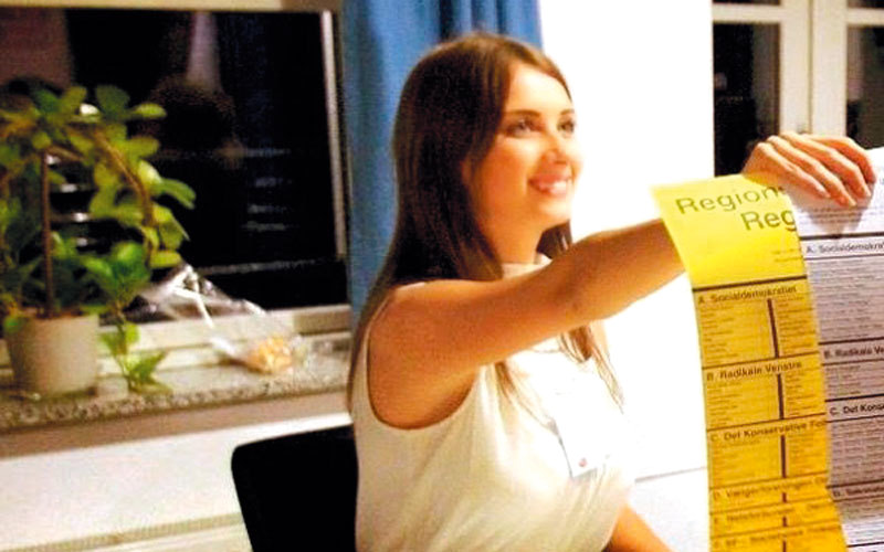 نيكيتا كلاستروب شقت طريقها إلى عالم السياسة مبكراً. أرشيفية