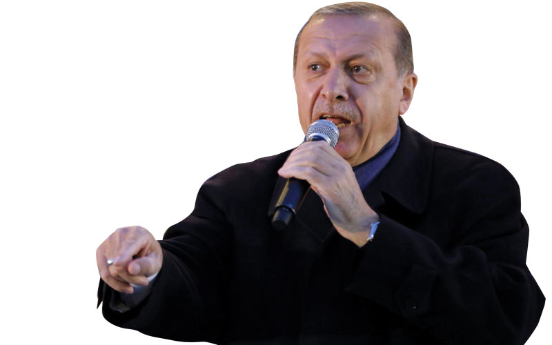 الرئيس التركي حقّق هدفه بتغيير الدستور. أ.ف.ب