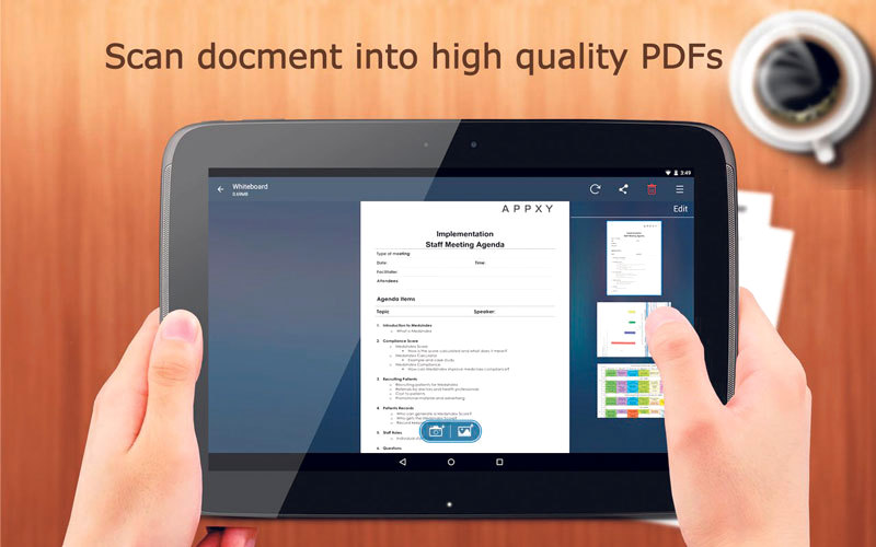 التطبيق يتيح إجراء تحسينات على المستندات. من المصدر