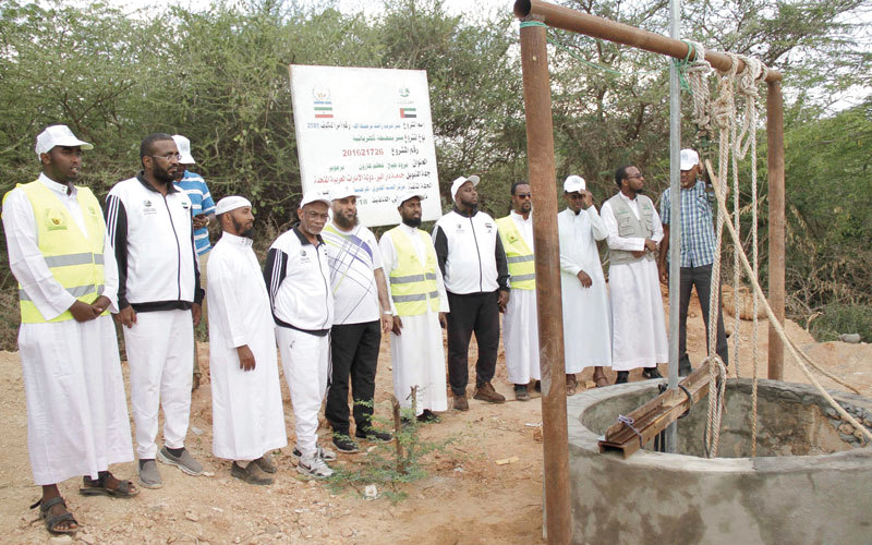 «دار البر» تنفذ أحد المشروعات الإنسانية خارج الدولة. من المصدر