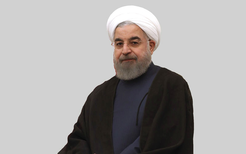الرئيس الحالي والمرشح للرئاسة حسن روحاني. أ.ب