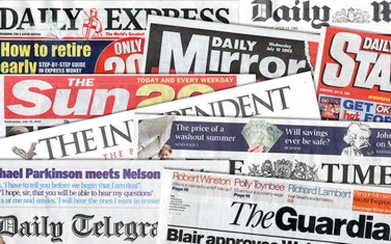 برنامج الحزب تسرب إلى معظم الصحف البريطانية.
أرشيفية