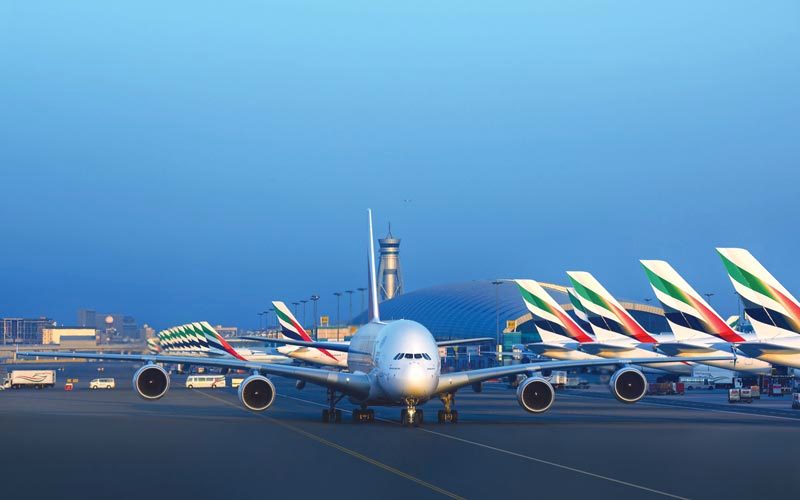 «طيران الإمارات» تسلمت 35 طائرة جديدة وهو أكبر عدد من الطائرات ينضم إلى الأسطول خلال سنة مالية. أرشيفية