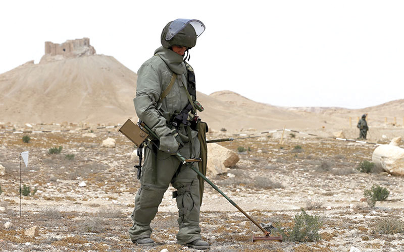 جندي روسي في سورية.  غيتي