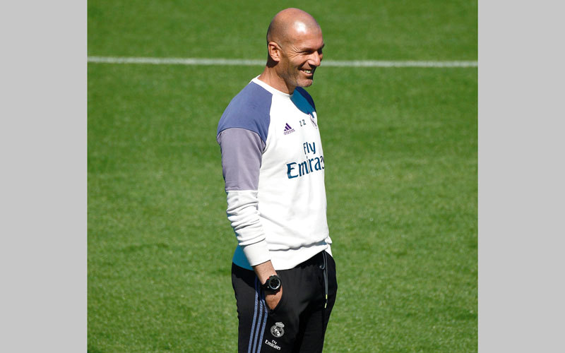 زيدان يستعد لأول لقب في الليغا مدرباً. أ.ف.ب