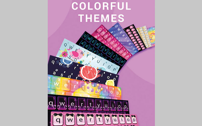 التطبيق يقدم 100 من المظاهر المختلفة للوحة المفاتيح. من المصدر