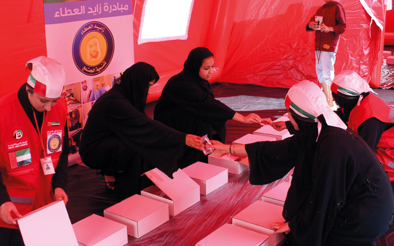 المبادرة حرصت على استقطاب الشباب. الإمارات اليوم